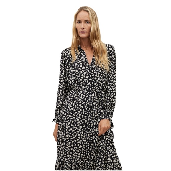 Mango Ruffle printed dress - Picture 4 of 4